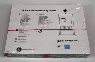 Paper EKG Diagnostic Recording Vital Signs® Thermal Paper 8-1/2 X 11 Inch Z-Fold Red Grid (300/PK 8PK/CS) by AirLife  ID 2009828-020